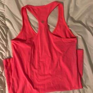Lululemon bright pink tank top